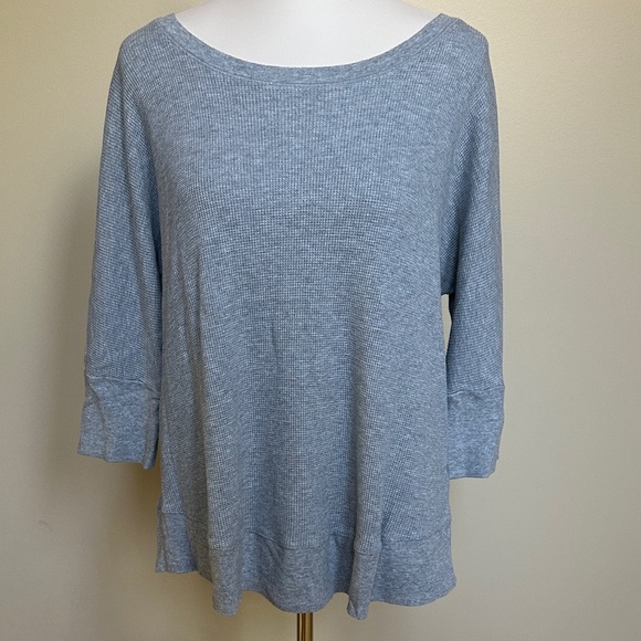 Splendid Light Gray Long Sleeve Top - Picture 1 of 4